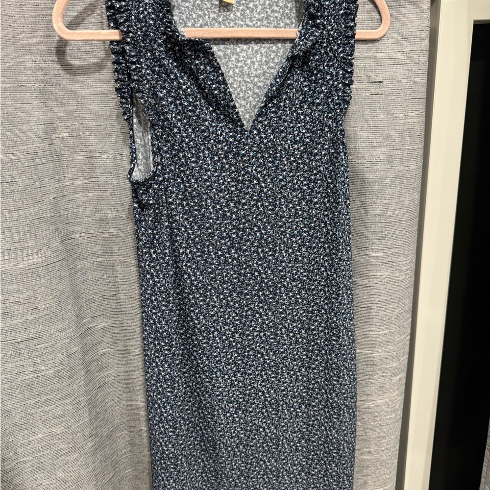 MICHAEL Michael Kors Navy Floral Midi Dress